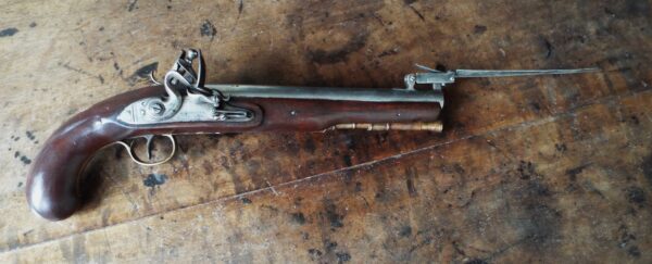 Flintlock Bayonet Pistol By Wheeler of London - Image 6