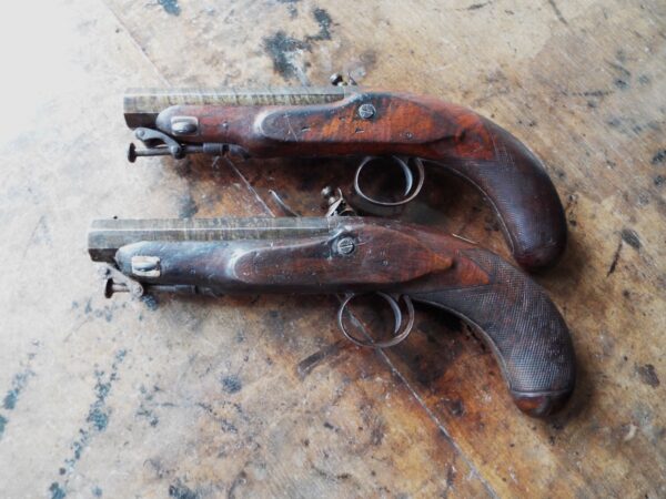 A Pair of Flintlock Overcoat Pistols By Wilson Of London - Image 4