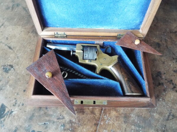 Cased .23 Tranter Rimfire Revolver - Image 4