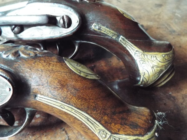 A Pair Of 18th Century Spanish Miquelet Belt Pistols - Image 9