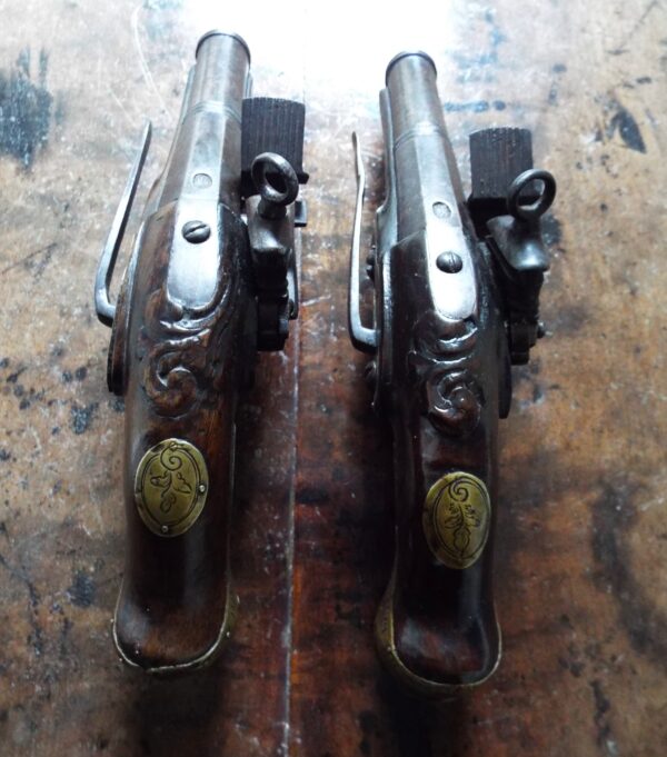 A Pair Of 18th Century Spanish Miquelet Belt Pistols - Image 4