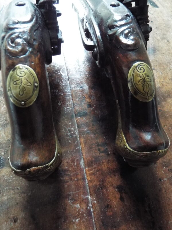 A Pair Of 18th Century Spanish Miquelet Belt Pistols - Image 7