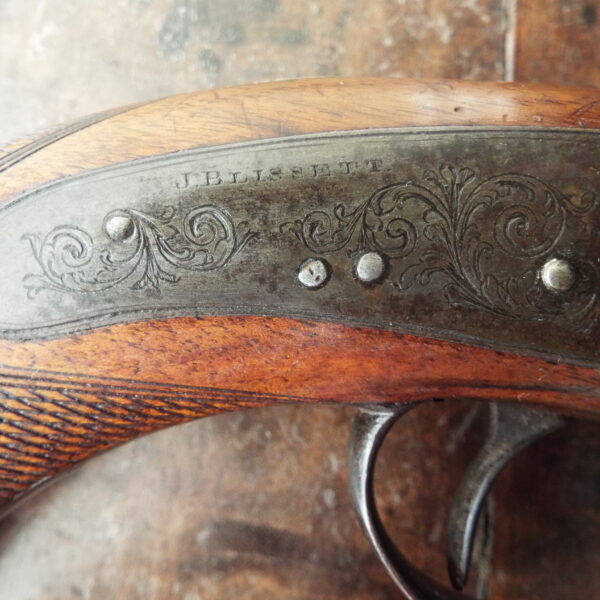 Percussion Traveling Pistol by Blissett Of London - Image 3