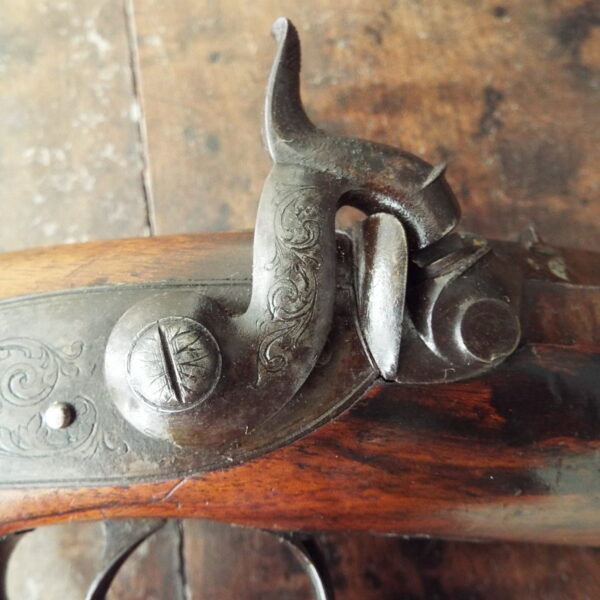 Percussion Traveling Pistol by Blissett Of London - Image 4