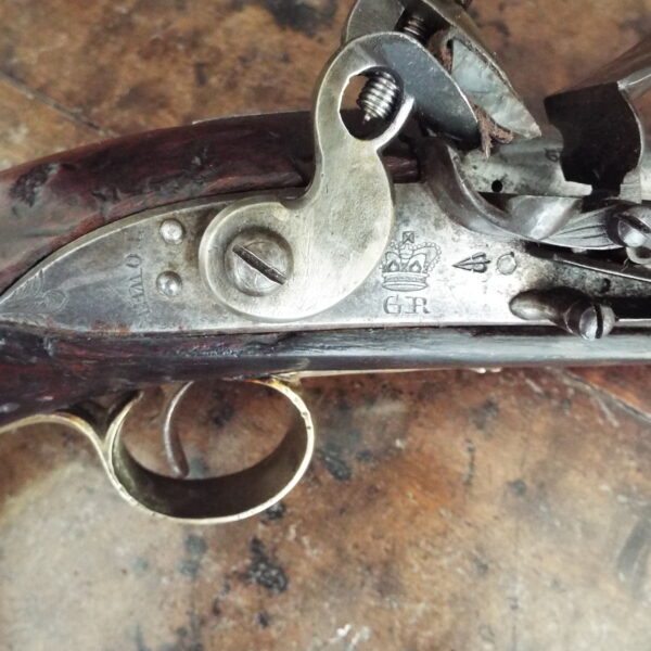 Napoleonic Period Flintlock Newland Service Pistol - Image 3