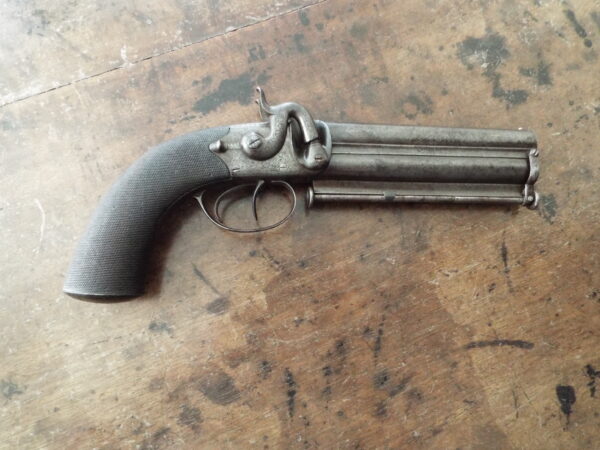 19th Century Percussion Over and Under Belt pistol - Image 2