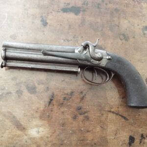 19th Century Percussion Over and Under Belt pistol