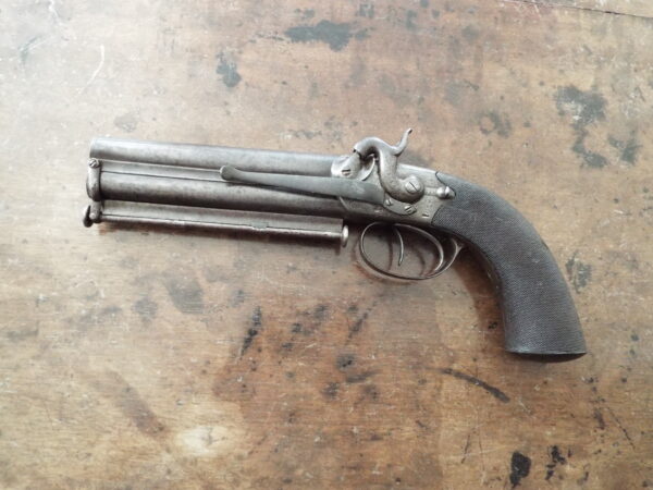 19th Century Percussion Over and Under Belt pistol