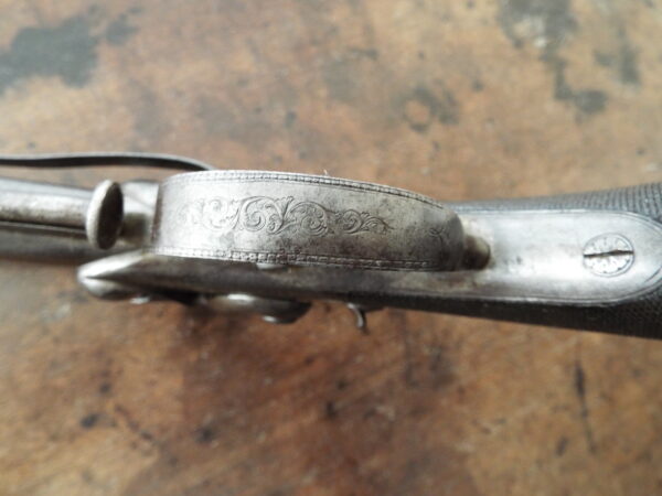 19th Century Percussion Over and Under Belt pistol - Image 9