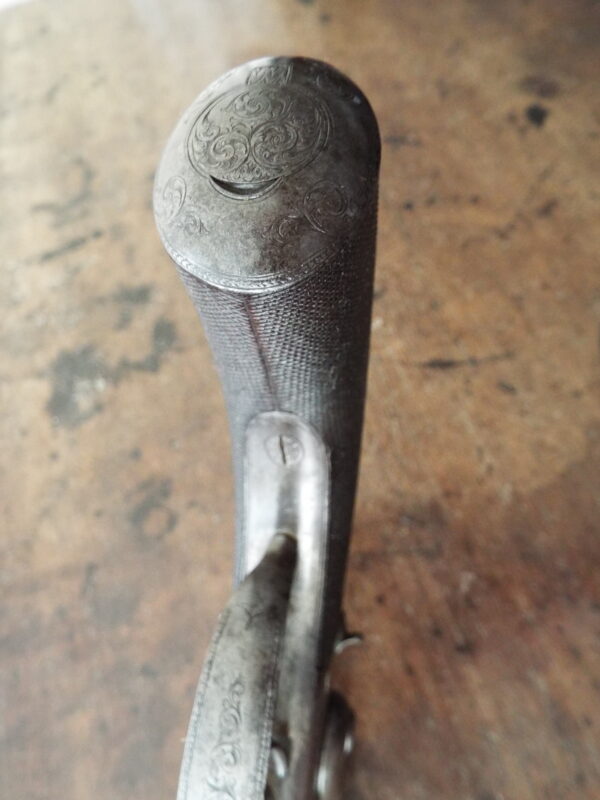 19th Century Percussion Over and Under Belt pistol - Image 10