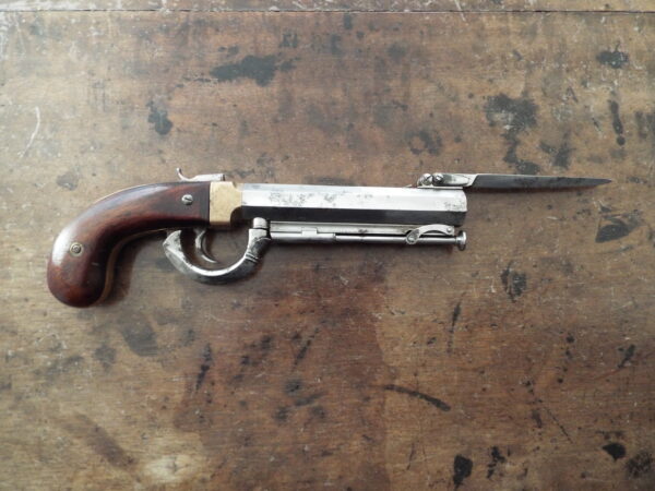 American Civil War Period Percussion Bayonet Pistol - Image 7