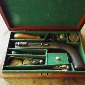 A Very Fine Cased Percussion Bayonet Pistol By Collins of London