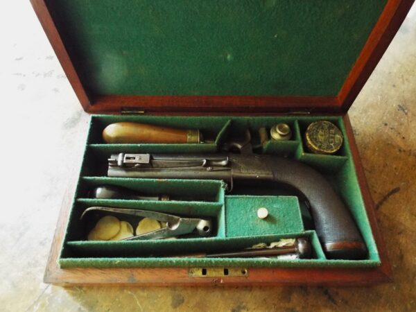 A Very Fine Cased Percussion Bayonet Pistol By Collins of London
