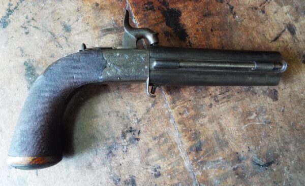 A Very Fine Cased Percussion Bayonet Pistol By Collins of London - Image 5