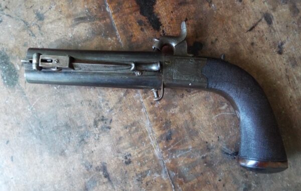 A Very Fine Cased Percussion Bayonet Pistol By Collins of London - Image 6