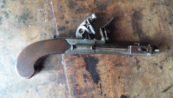 Flintlock Pocket Bayonet Pistol By Higham