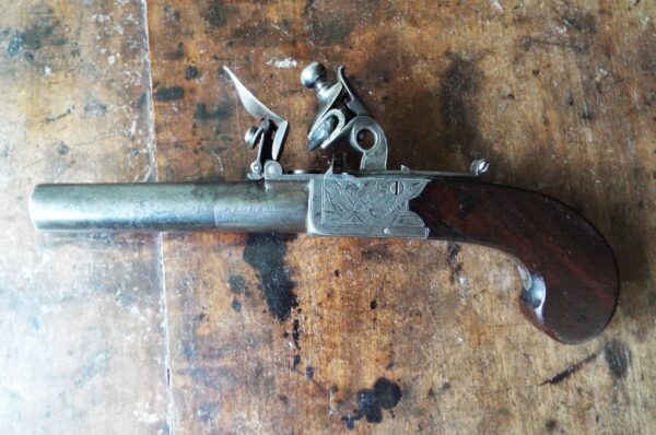 Flintlock Pocket Bayonet Pistol By Higham - Image 3