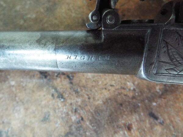 Flintlock Pocket Bayonet Pistol By Higham - Image 5