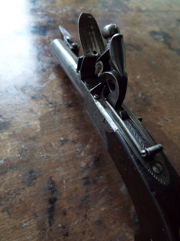 Flintlock Pocket Bayonet Pistol By Higham - Image 8