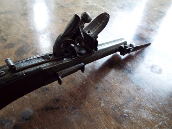 Flintlock Pocket Bayonet Pistol By Higham - Image 9