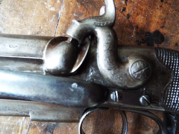 19th Century Double Barrel Belt Pistol by Beckwith of London - Image 10