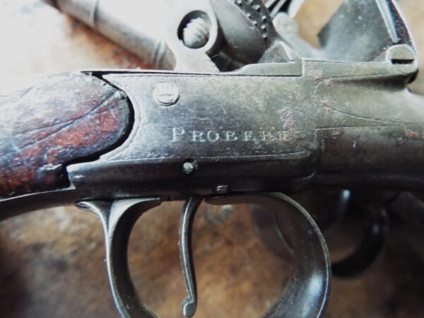 Flintlock Queen Anne Period Cannon Barrel Pocket Pistols - Image 6