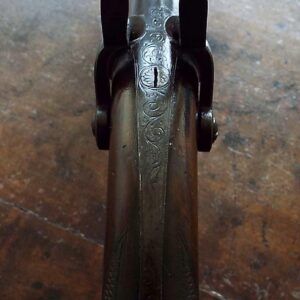 19th century o/u Double Barrel Percussion Pistol by Blake
