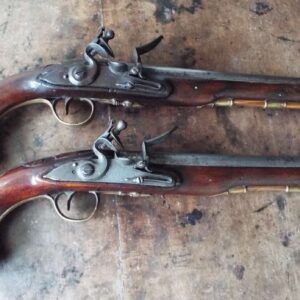 18th Century Flintlock Livery Pistols By Ketland