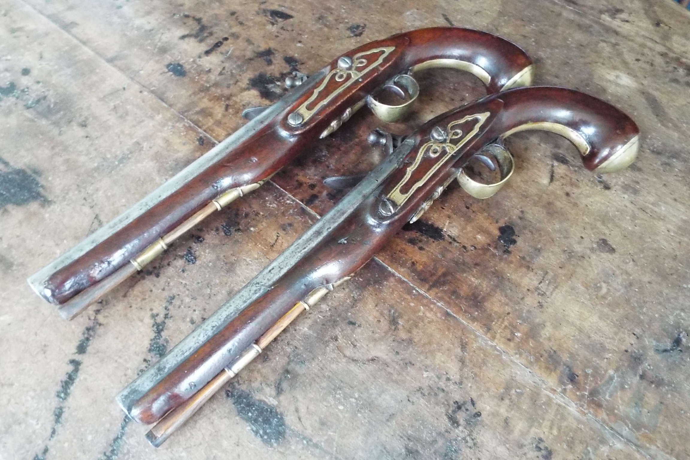 18th Century Flintlock Livery Pistols By Ketland - Image 4