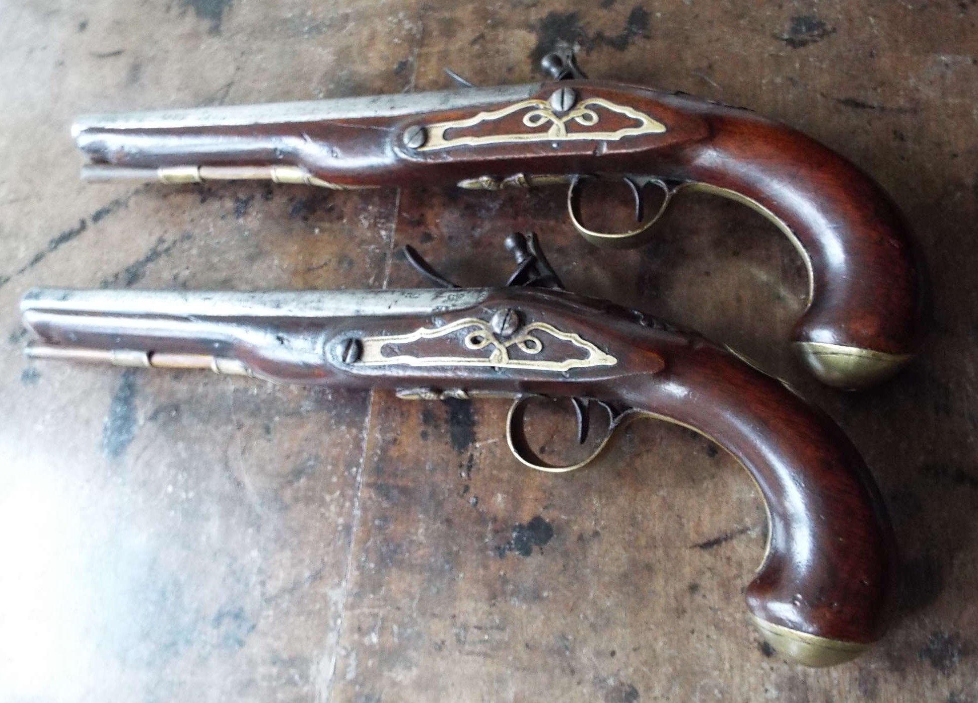 18th Century Flintlock Livery Pistols By Ketland - Image 3
