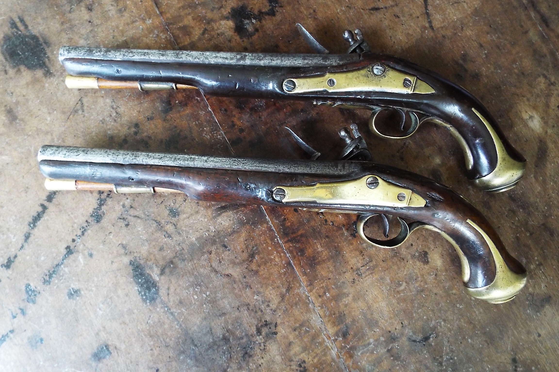 A Brace Of 1775 Flintlock Royal Foresters Pistols - Image 3