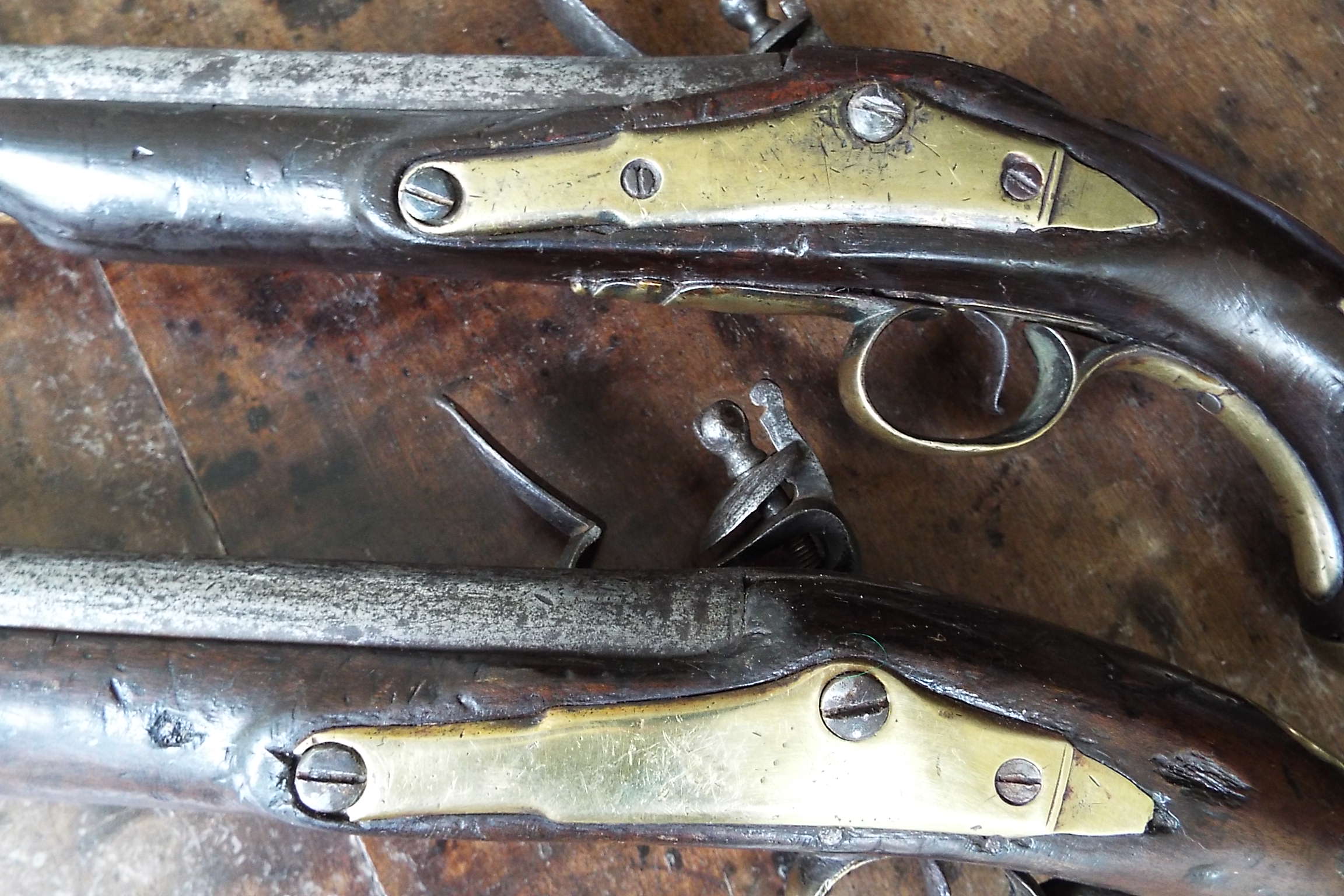 A Brace Of 1775 Flintlock Royal Foresters Pistols - Image 4