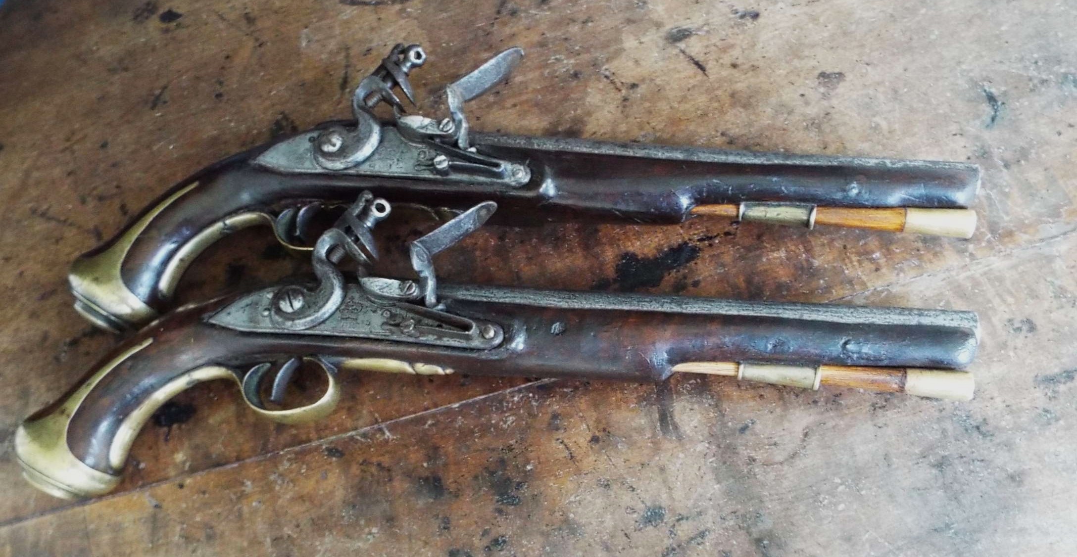 A Brace Of 1775 Flintlock Royal Foresters Pistols - Image 8