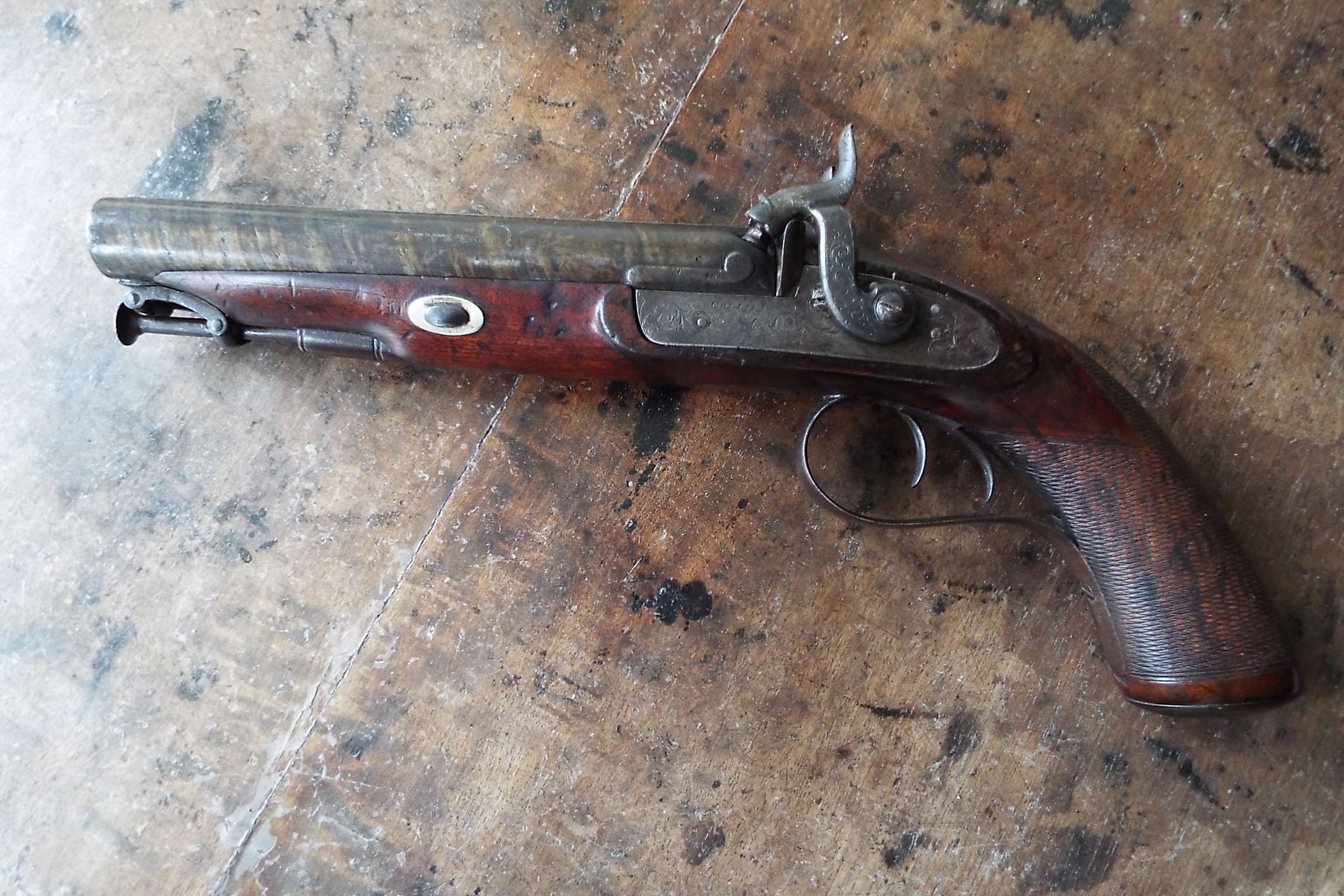 Percussion Howdah Pistol By Collins Of London - Image 2