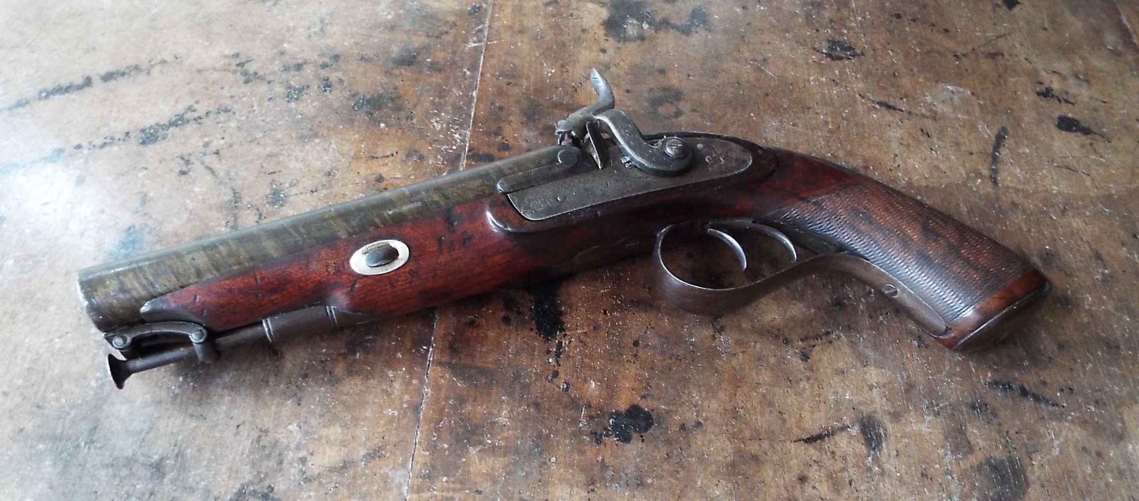 Percussion Howdah Pistol By Collins Of London - Image 4