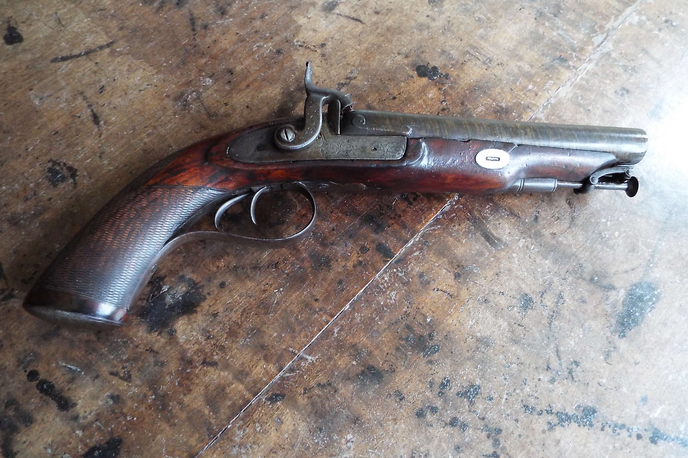 Percussion Howdah Pistol By Collins Of London