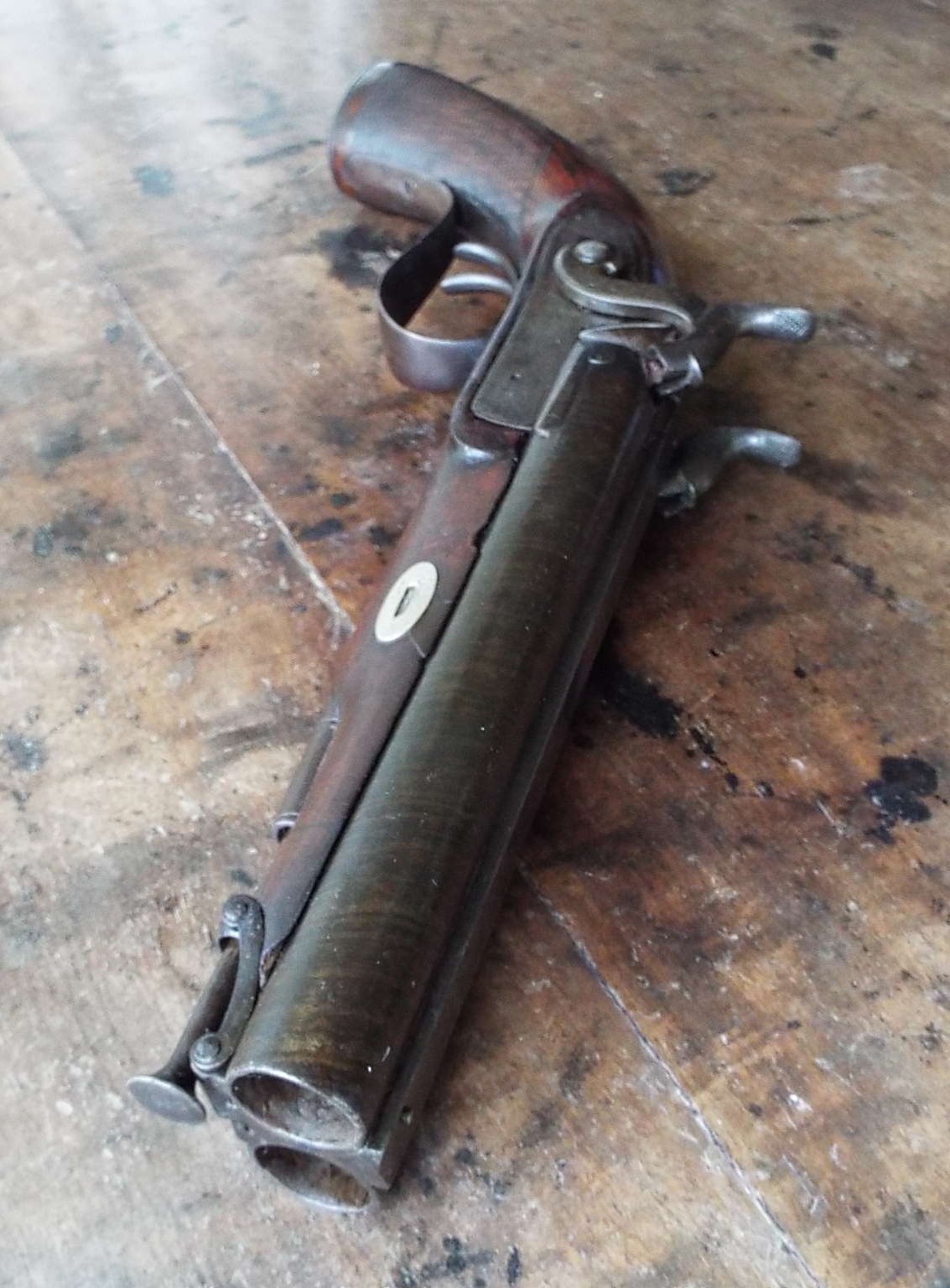 Percussion Howdah Pistol By Collins Of London - Image 5