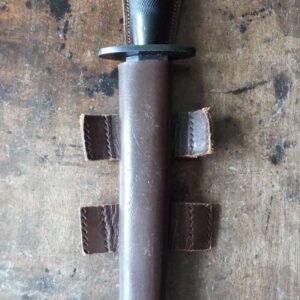 World War Fairbairn Sykes 2nd Pattern Fighting Knife In Scabbard