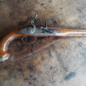 Scottish Silver mounted Flintlock Sash Pistol